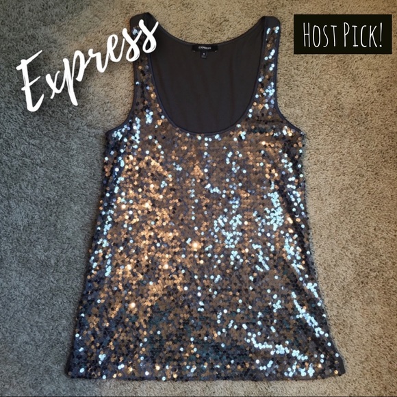 Express Tops - ✨Host Pick!✨Express Sequined Tank Top